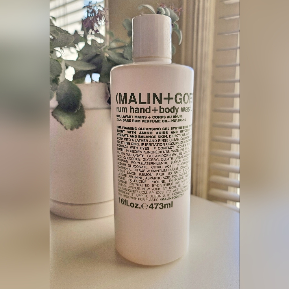 Malin+Goetz Rum hand + body Wash - 16oz/473ml